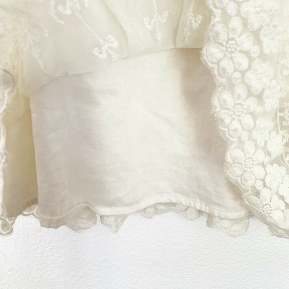 American Eagle Embroidered Mesh Babydoll Dress - Picture 7 of 8